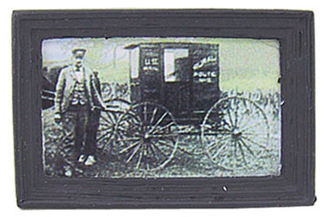 Dollhouse Miniature Mail Wagon Framed Picture Repro Print